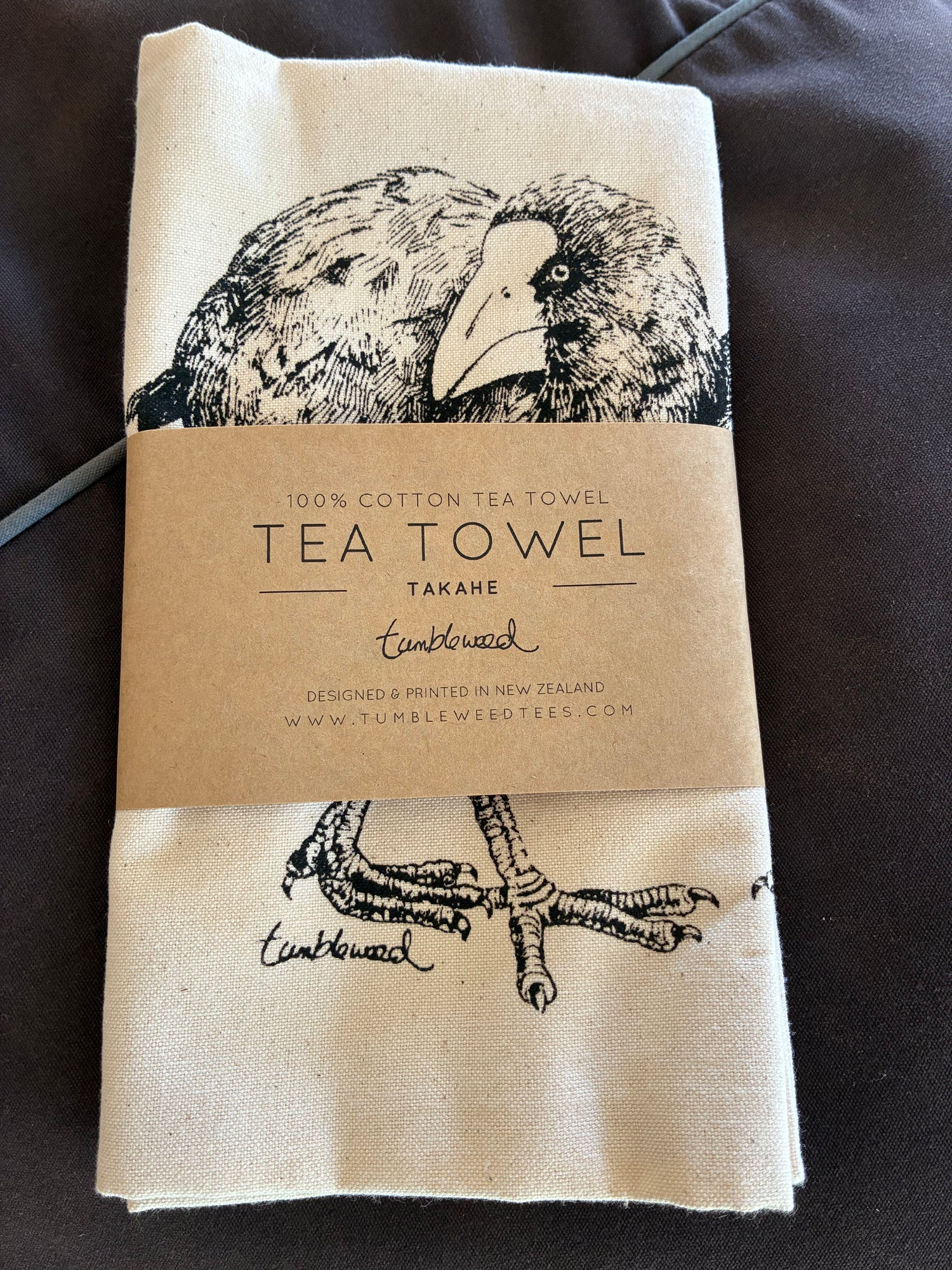 Tea towel - Takahe Tumbleweed