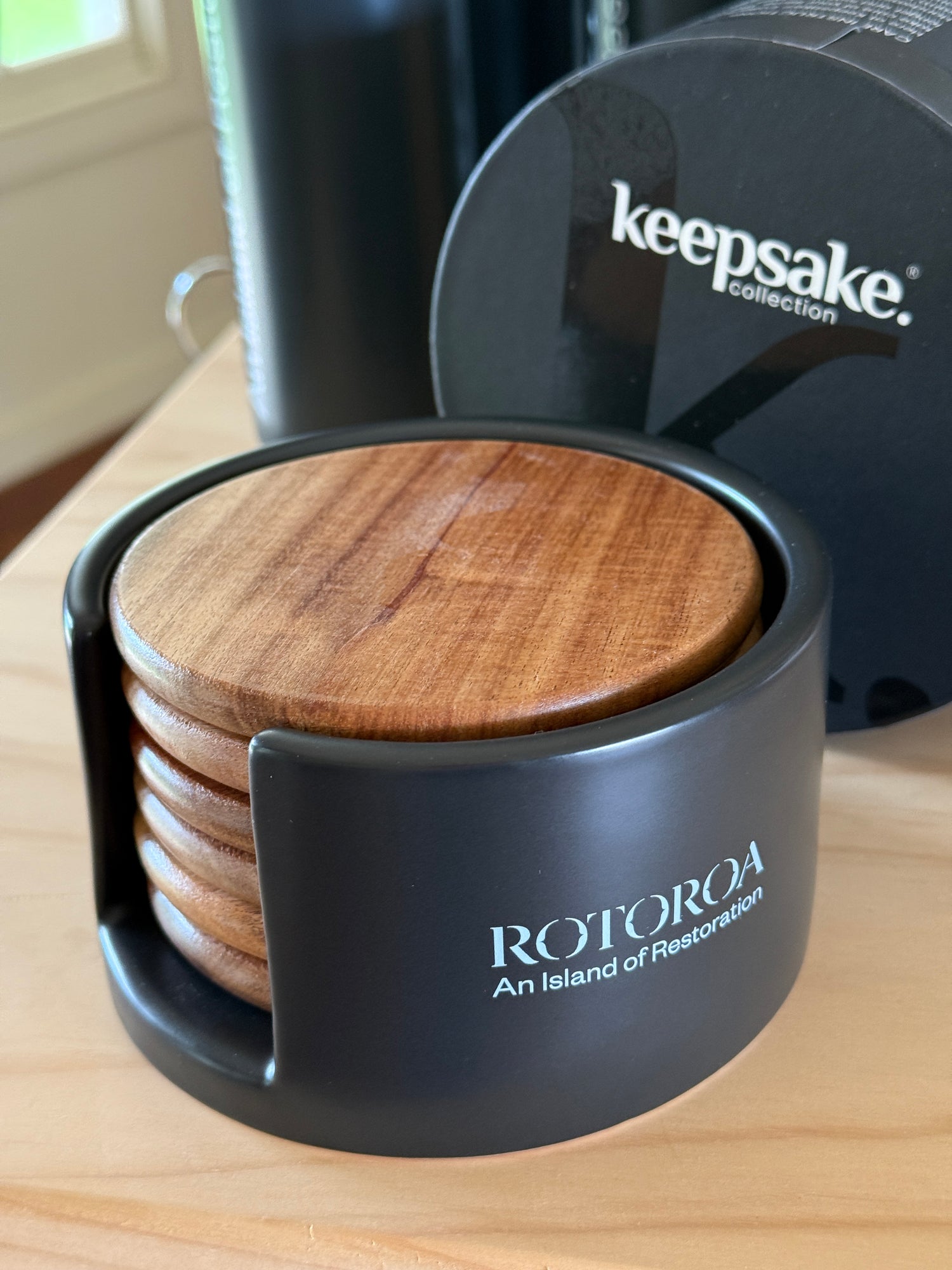 Keepsake Coaster set branded